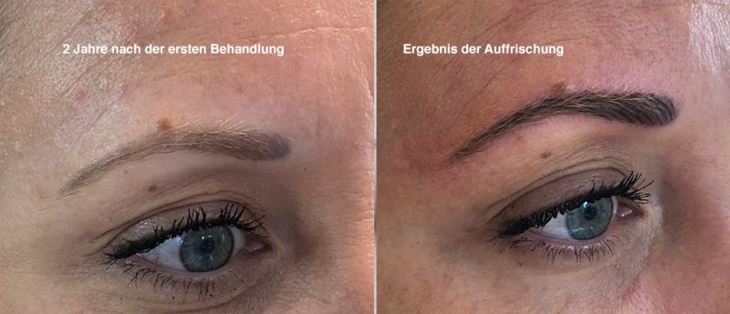 Auffrischung Permanent-Make-up Augenbraue Plochmann Starnberg